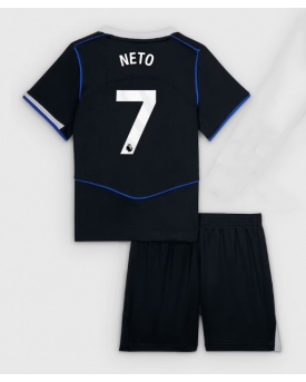 Billige Fotballdrakt Chelsea Pedro Neto #7 Replika Tredjedraktsett Barn 2025-26 Kortermet (med bukser)